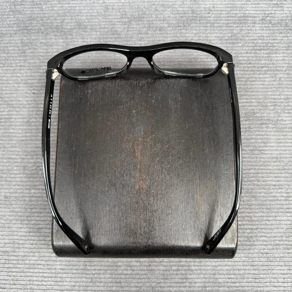 Spy Optic Molly Black Y2k Eyeglasses Frames 52-18-145 Rectangular G10